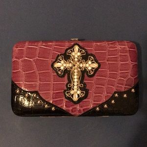 Cross Studded Wallet